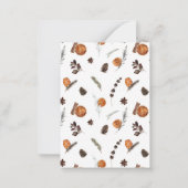 Mini Rustiek Sinaasappel Krans Vrolijk kerstscript Notitiekaartje (Achterkant)