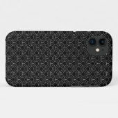 Mini sakura zwart-witte golven scalpprint Case-Mate iPhone case (Achterkant (horizontaal))