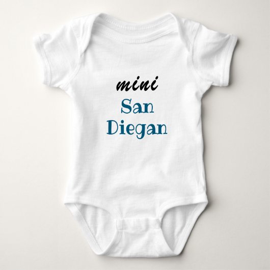 Mini San Diegan, Baby Gift, Meisje, Jongen, Unisex Romper (Voorkant)
