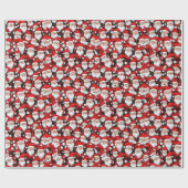 Mini Santa Claus Wrapping Paper Cadeaupapier (Vlak)