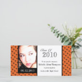 Mini Schedelkaarten voor afstudeeraankondiging fot Aankondiging (Staand voorkant)