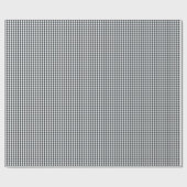 Mini schemerblauwe gingham geruite patroon op wit cadeaupapier (Vlak)