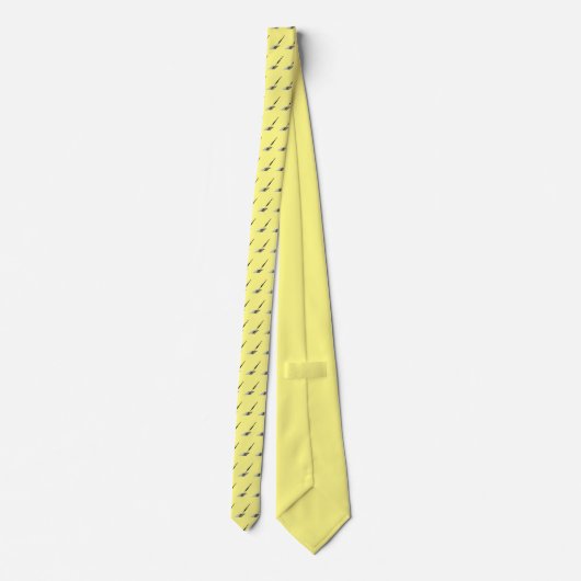 Mini schilderij met penseel voor kunstenaars stropdas (Achterkant)