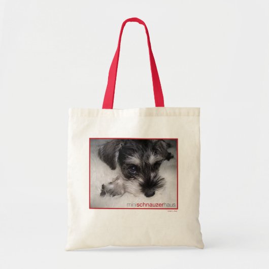 Mini Schnauer Pup Tote Bag (Voorkant)