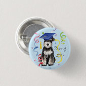 Mini Schnauzer Afstuderen Ronde Button 3,2 Cm (Voorkant /achterkant)