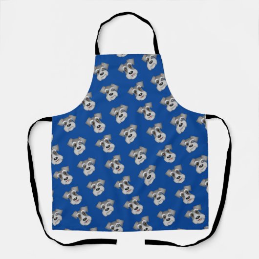 Mini Schnauzer Apron Schort (Voorkant)