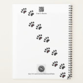 Mini Schnauzer Bloemendagboek Planner (Achterkant)