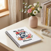 Mini Schnauzer Bloemendagboek Planner