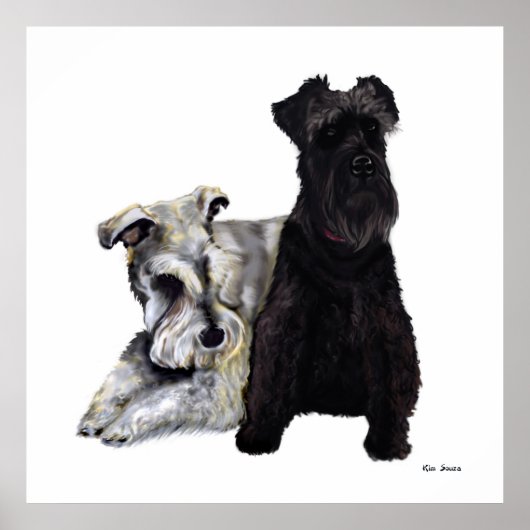 Mini Schnauzer Buddies Poster (Voorkant)
