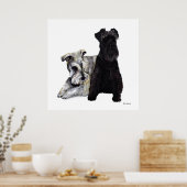 Mini Schnauzer Buddies Poster (Keuken)