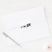 Mini Schnauzer Duo – Sticker in strakke zwart-wit (Envelop)
