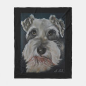Mini Schnauzer Fleece Blankets Deken (Voorkant)