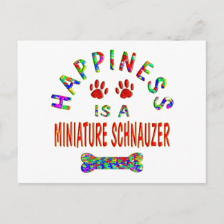 Mini Schnauzer Happiness Briefkaart