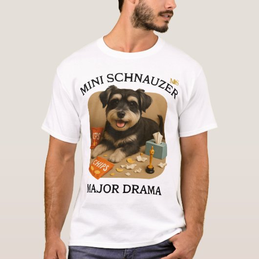 Mini Schnauzer Hondenliefhebbers T-shirt (Voorkant)
