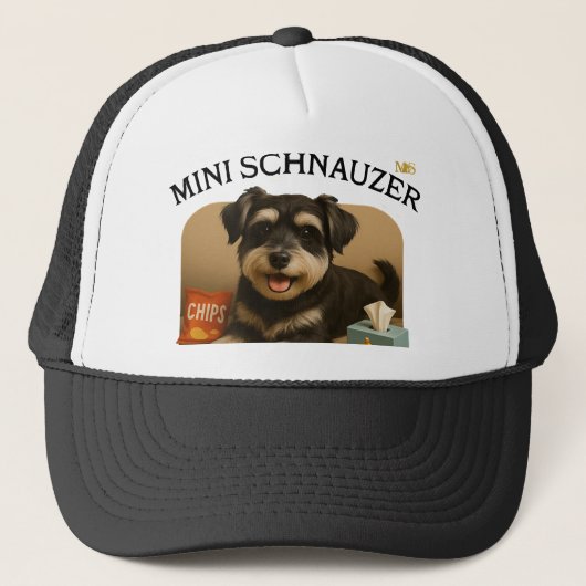 Mini Schnauzer hondenliefhebbers Trucker Pet (Voorkant)