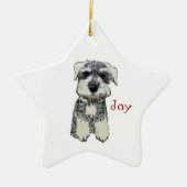 Mini Schnauzer Joy Ornament (Voorkant)