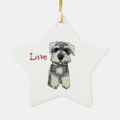Mini Schnauzer Joy Ornament (Achterkant)