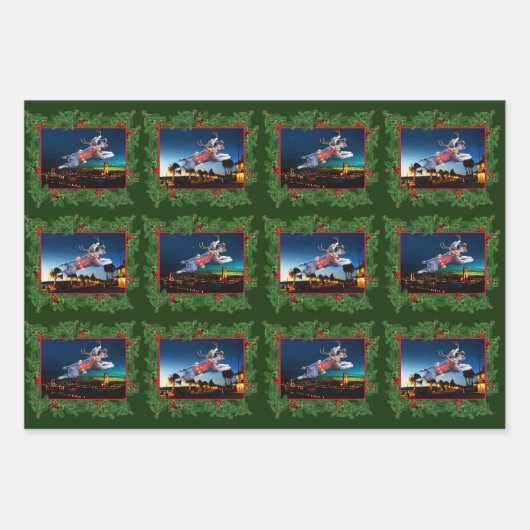 Mini Schnauzer-kerstpapier Inpakpapier Vel (Voorkant 2)