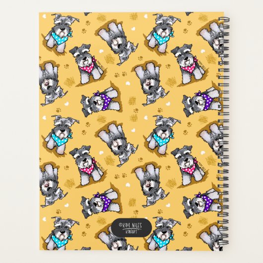 Mini Schnauzer KiniArt Planner (Achterkant)