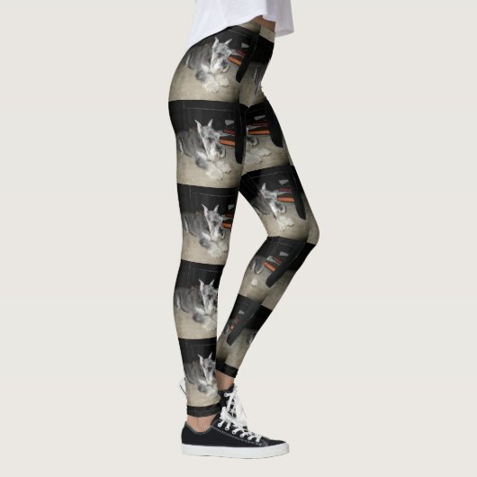 Mini_Schnauzer leggen Leggings (Rechts)