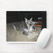 Mini_Schnauzer leggen Muismat (Met muis)