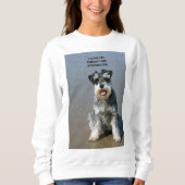 mini schnauzer-liefde w pic trui (Voorkant)