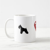 Mini Schnauzer Love Coffe Mok (Links)