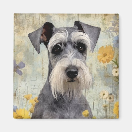 Mini Schnauzer Magneet (Voorkant)