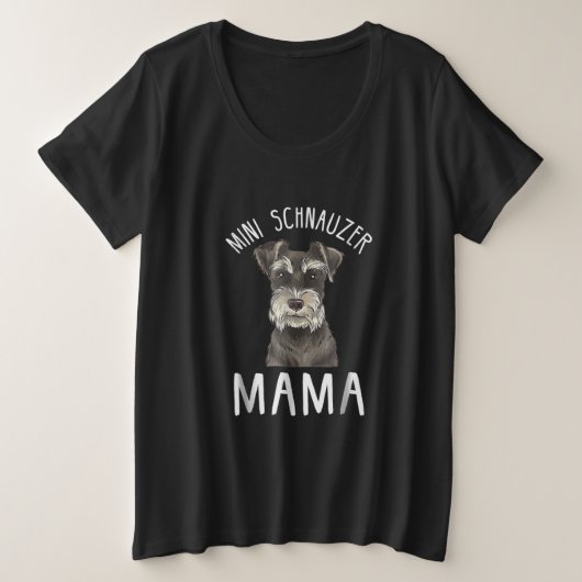 Mini Schnauzer Mam Shirt Mini Schnauzer Mama (Design voorkant)