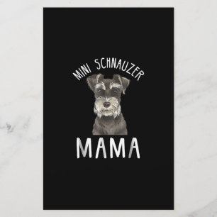 Mini Schnauzer Mam Shirt Mini Schnauzer Mama Briefpapier