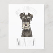 Mini Schnauzer Mam Shirt Mini Schnauzer Mama Flyer (Voorkant)