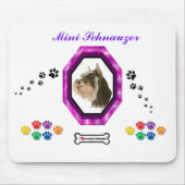 Mini Schnauzer Mousepad Muismat (Voorkant)
