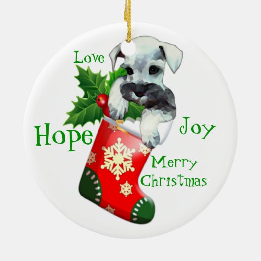 Mini Schnauzer Ornament (Achterkant)