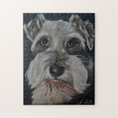 Mini Schnauzer Puzzle Legpuzzel (Verticaal)