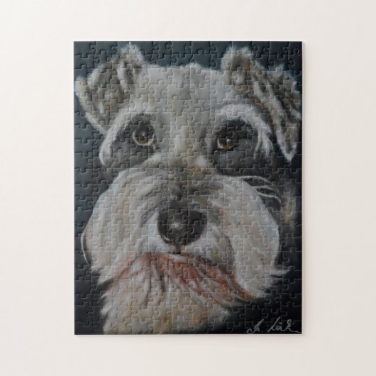 Mini Schnauzer Puzzle Legpuzzel (Verticaal)