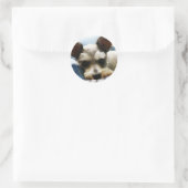 Mini Schnauzer Ronde Sticker (Tas)