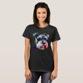 Mini Schnauzer  Schnauzer Pop Miniature Schnauzer T-shirt (Voorkant volledig)