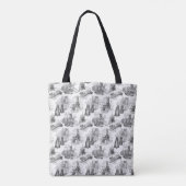 MINI SCHNAUZER Terrier Black Toile Tote Bag (Achterkant)