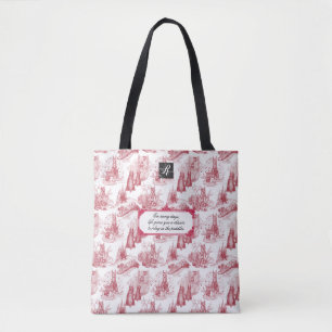 MINI SCHNAUZER Terrier Rood Toile Regenachtige Dag Tote Bag