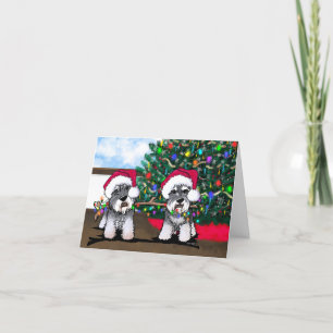 Mini Schnauzers Kerst Kaart