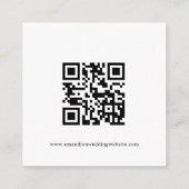 Mini Script QR-code RSVP-behuizing voor bruiloft Informatiekaartje (Achterkant)