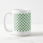 Mini shamrocks-mok voor St. Patrick's Day Koffiemok (Links)