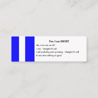 Mini SHORT People Visitekaartjes