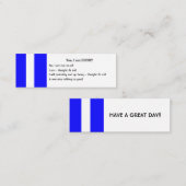 Mini SHORT People Visitekaartjes (Voorkant / Achterkant)