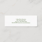 Mini Simple Double Number Coffee Punch Card Klantenkaartje (Achterkant)