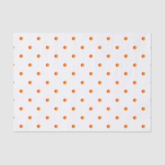 Mini Sinaasappel polka stippen Tissuepapier (Voorkant)