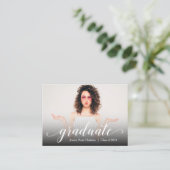 MINI Size Afstudeerder Fotouitnodiging Kaarten (Staand voorkant)