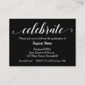 MINI Size Afstudeerder Fotouitnodiging Kaarten (Achterkant)