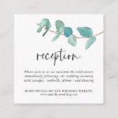 MINI SIZE Eucalyptus Weddenschap Informatiekaartje (Voorkant)