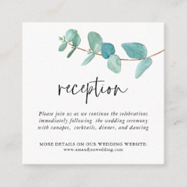 MINI SIZE Eucalyptus Weddenschap Informatiekaartje
